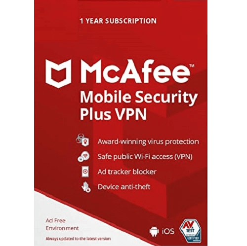 McAfee Mobile Security Plus VPN