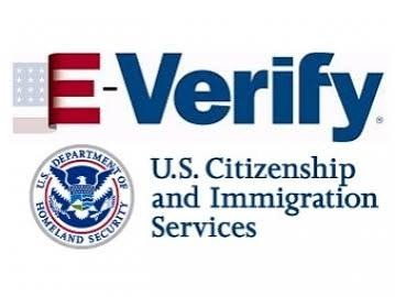 E-Verify and U.S. Citizenship and Immigration Services employment eligibility verification